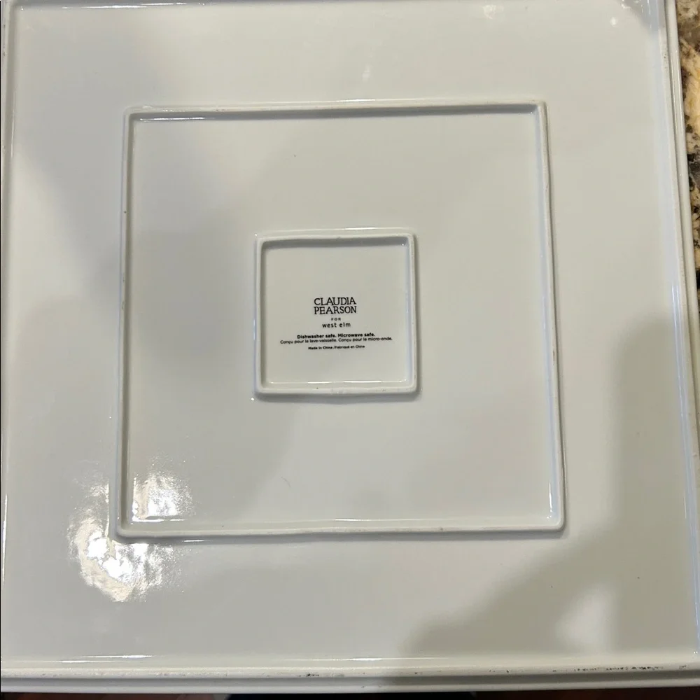 West Elm ceramic platter